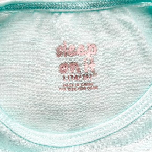 Sleep On It Girls Unicorn Floral 2-Piece Pajama Shorts Sleep Set, L (14/16) - Picture 7 of 10